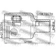 Jeu de joints, arbre de transmission avant gauche FEBEST 1611-221FLH - Visuel 2