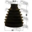 Joint-soufflet, arbre de commande FEBEST 1615P-164FLH - Visuel 2