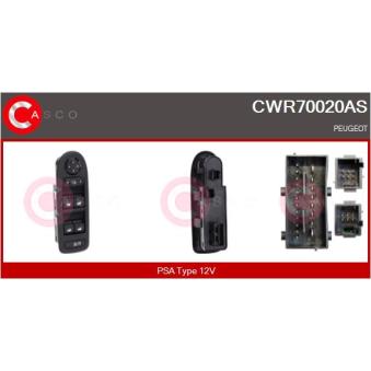 Interrupteur, lève-vitre CASCO