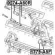 Kit de réparation, étrier de frein FEBEST 1775-A5F - Visuel 2