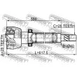 Jeu de joints, arbre de transmission avant droit FEBEST 2111-CA1RH - Visuel 2