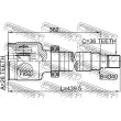Jeu de joints, arbre de transmission avant droit FEBEST 2111-FYRH - Visuel 2