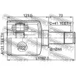 Jeu de joints, arbre de transmission avant gauche FEBEST 2111-TRD9LH - Visuel 2