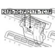 Kit de réparation, étrier de frein FEBEST 2175-TC7F - Visuel 2