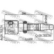 Jeu de joints, arbre de transmission avant droit FEBEST 2711-S80RH - Visuel 2