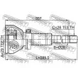 Jeu de joints, arbre de transmission avant droit FEBEST 2711-XC90WDRH - Visuel 2