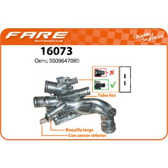 Thermostat, liquide de refroidissement FARE SA 16073