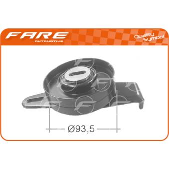 Poulie-tendeur, courroie trapézoïdale à nervures FARE SA
