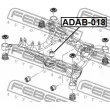 Suspension, corps de l'essieu FEBEST ADAB-018 - Visuel 2