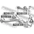Silent bloc de suspension (train avant) FEBEST BZAB-037 - Visuel 2
