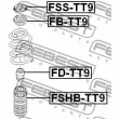 Butée élastique, suspension FEBEST FD-TT9 - Visuel 2