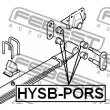 Coussinet de palier, ressort à lames FEBEST HYSB-PORS - Visuel 2