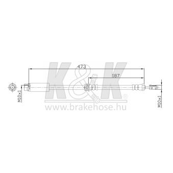 Flexible de frein K&K