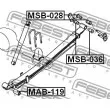 Coussinet de palier, ressort à lames FEBEST MSB-036 - Visuel 2