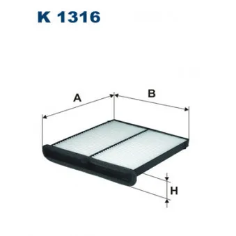 Filtre, air de l'habitacle FILTRON K 1316