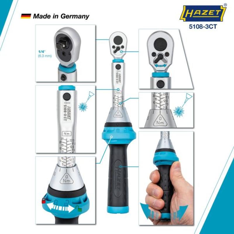 Clé dynamométrique HAZET 5108-3CT - Visuel 2