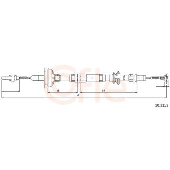 Tirette à câble, commande d'embrayage COFLE