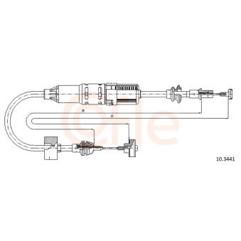 Tirette à câble, commande d'embrayage COFLE