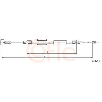 Tirette à câble, frein de stationnement COFLE