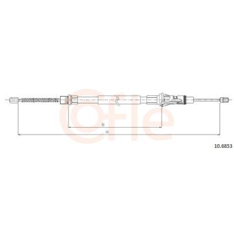 Tirette à câble, frein de stationnement COFLE