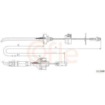 Tirette à câble, commande d'embrayage COFLE