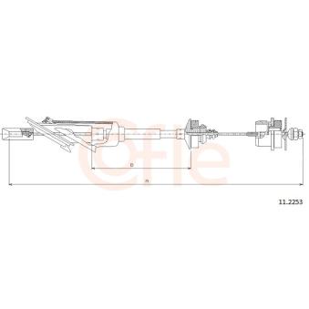 Tirette à câble, commande d'embrayage COFLE