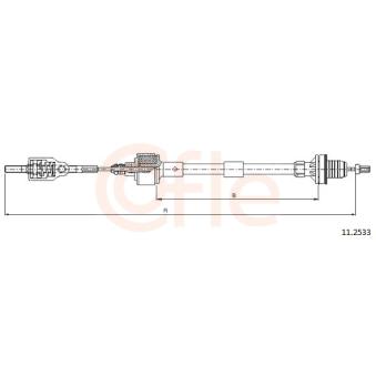 Tirette à câble, commande d'embrayage COFLE