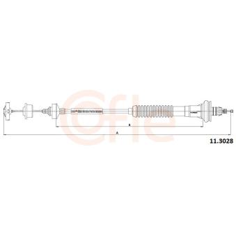 Tirette à câble, commande d'embrayage COFLE