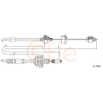 Tirette à câble, commande d'embrayage COFLE