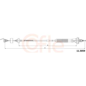 Tirette à câble, commande d'embrayage COFLE