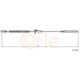 Tirette à câble, frein de stationnement COFLE