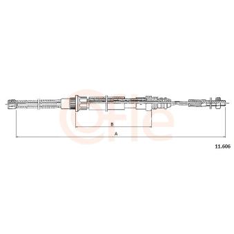 Tirette à câble, frein de stationnement COFLE