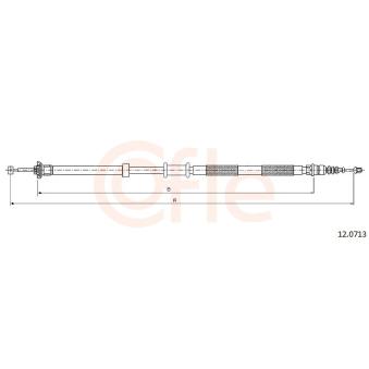 Tirette à câble, frein de stationnement COFLE