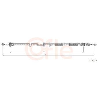 Tirette à câble, frein de stationnement COFLE