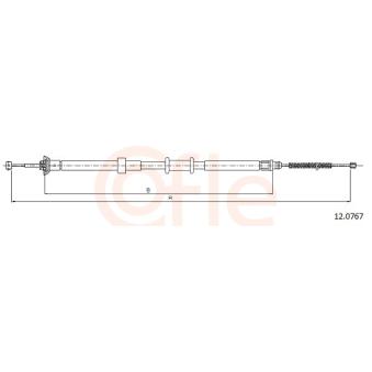 Tirette à câble, frein de stationnement COFLE