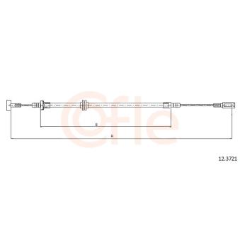 Tirette à câble, frein de stationnement COFLE