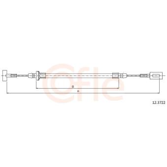 Tirette à câble, frein de stationnement COFLE