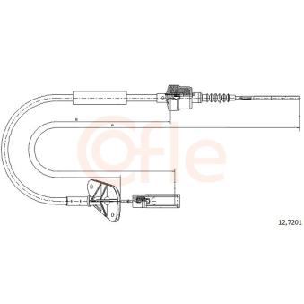 Tirette à câble, commande d'embrayage COFLE