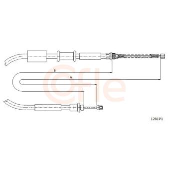 Tirette à câble, frein de stationnement COFLE