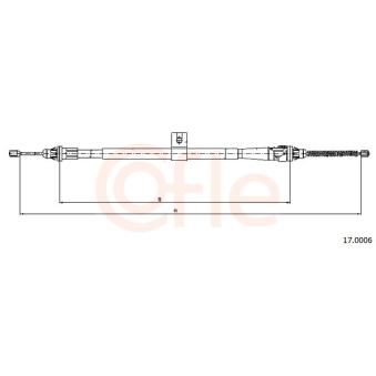 Tirette à câble, frein de stationnement COFLE