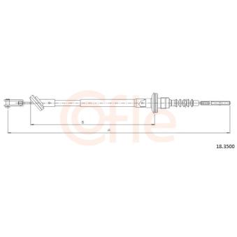 Tirette à câble, commande d'embrayage COFLE