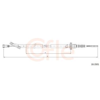 Tirette à câble, commande d'embrayage COFLE