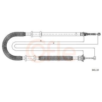 Tirette à câble, frein de stationnement COFLE
