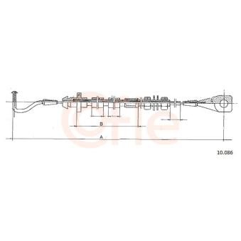 Câble d'accélération COFLE 92.10.086