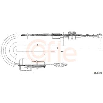 Câble d'accélération COFLE 92.11.1324