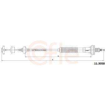 Tirette à câble, commande d'embrayage COFLE