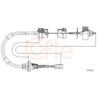 Tirette à câble, commande d'embrayage COFLE