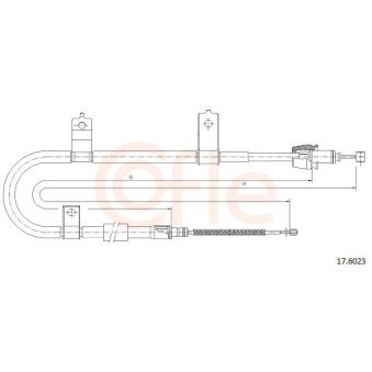 Tirette à câble, frein de stationnement COFLE