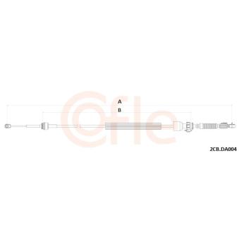 Tirette à câble, boîte de vitesse manuelle COFLE 92.2CB.DA004