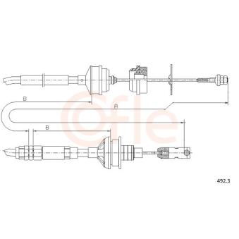Tirette à câble, commande d'embrayage COFLE